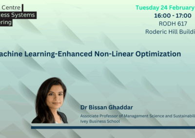 Seminar series: Dr Bissan Ghaddar